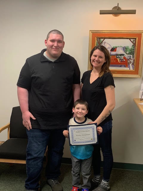 Student of the Month- April 2019